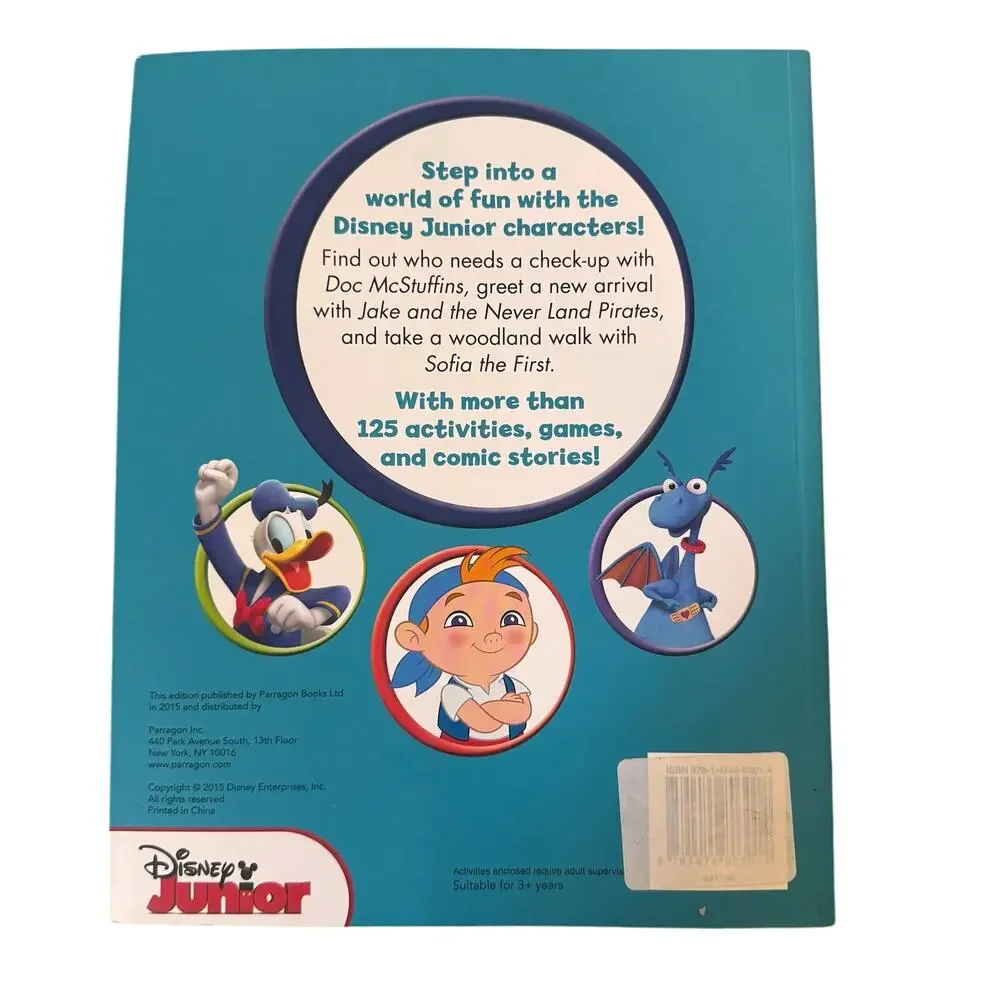 NWT Disney Jr Big Book Of Fun Puzzles Learning Mickey Jake Sophia DocMcstuffins